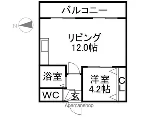 キャロルハイツ24【2階】の間取り