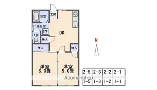 群馬県太田市龍舞町【アパート】の間取り