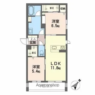 ジョリ スヴニール【2階】の間取り