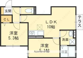 リニュエラ香里園町【202号室】の間取り