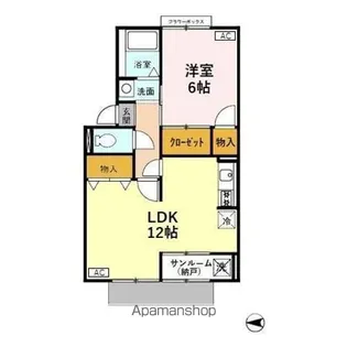 ヴィラ・ノースポール B【1階】の間取り