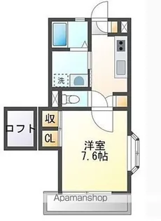 プルミエ・ラムール【1階】の間取り