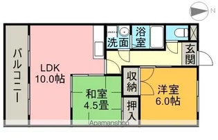 サンライズ入場【3階】の間取り