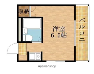 1Rの間取り画像