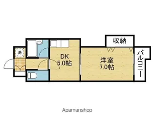 ルシエ桃谷【5階】の間取り