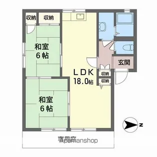 コーポN【1階】の間取り