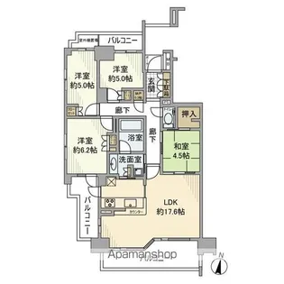 プラウド一社【7階】の間取り