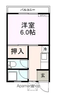 シェスタソラーレ2棟【201号室】の間取り