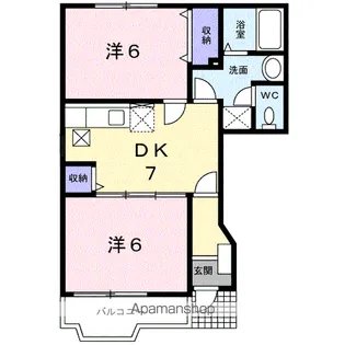 メゾンエトワールⅢ【1階】の間取り