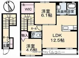 シャーメゾン フルリール【2階】の間取り