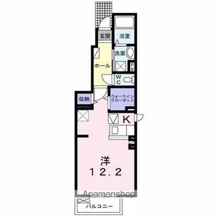 ディアコート船屋Ⅱ【1階】の間取り