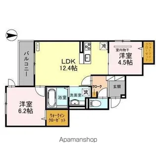 アン シャンテ【2階】の間取り