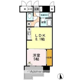 COSMO CITY【6階】の間取り