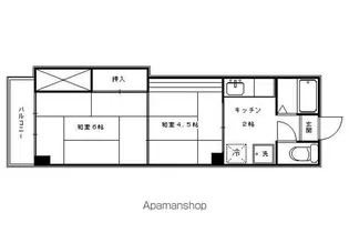 中嶋マンション【A8号室】の間取り