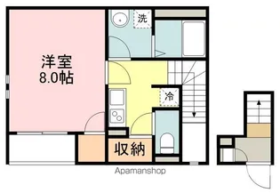 CASA明月【201号室】の間取り