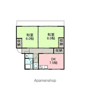 コーポひかり【101号室】の間取り