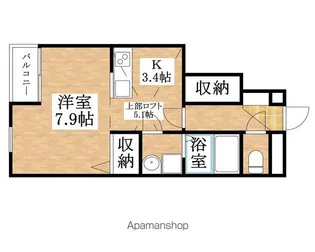 ベラ・カンパーナ【102号室】の間取り