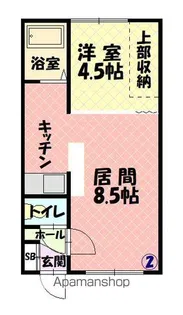 渥美コーポ【202号室】の間取り