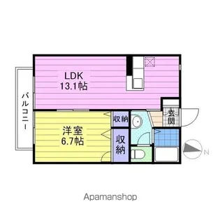 テイスティ弐番館【2階】の間取り