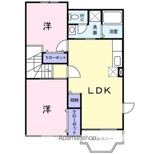 コリ-ヌメゾン【2階】の間取り