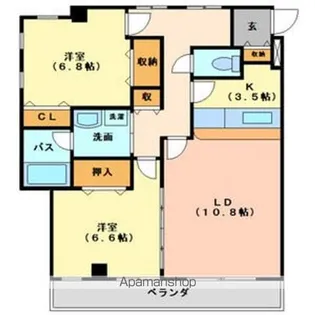 第2中央ビルディング【1階】の間取り