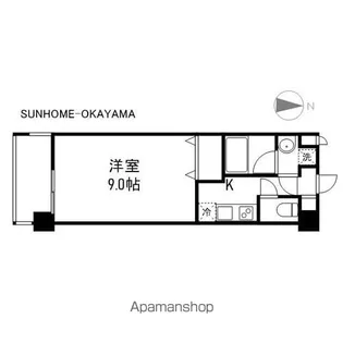 レジデンスカープ南中央町【8階】の間取り