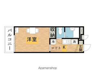 レオパレスクリナーレみなみ野【2階】の間取り