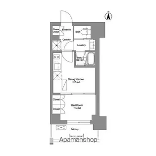 BRILLIA IST 新御徒町【5階】の間取り