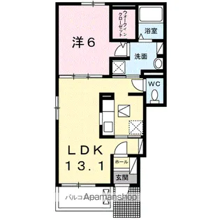 モダン・ブローテ【1階】の間取り