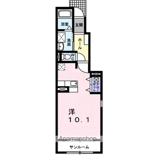 ピノアール【1階】の間取り