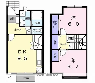 リツゲンA.T【1階】の間取り