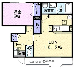 キルシェ プラッツ【1階】の間取り
