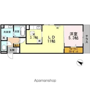 D-room高宮【1階】の間取り