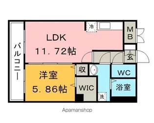 グランベールさくら小路【2階】の間取り