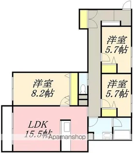 プランタンKⅡ【1階】の間取り