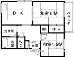 アーバンハウスB【112号室】の間取り