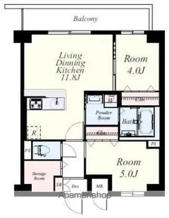 ムーンリバーJR久留米駅前【601号室】の間取り