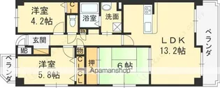 リブレメゾン広田【2階】の間取り