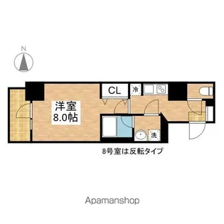 エス・キュート 丸の内【7階】の間取り