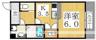 サンライフ北田辺【705号室】の間取り