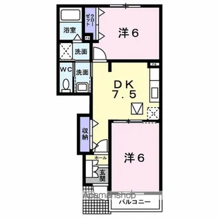 トゥインクルタウンM Ⅱ【1階】の間取り