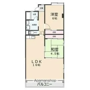 ハイライフメイユウ【5階】の間取り