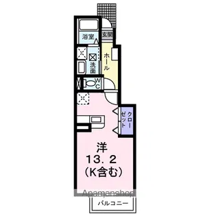 HARMONIE まつほB【1階】の間取り