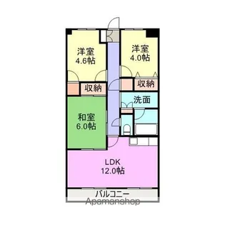 メゾン東本町【3階】の間取り