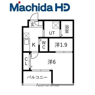 大浜北町シーエム・シス【2FA号室】の間取り