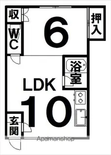 辻マンション【1階】の間取り