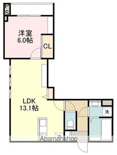 ベルリード北仙台【1階】の間取り