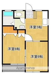 ハイツことぶき【201号号室】の間取り