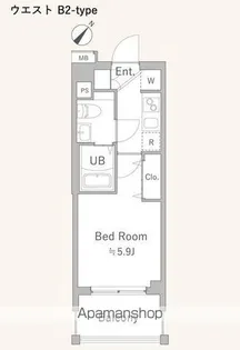LA DOUCEUR四ツ木WEST【12階】の間取り