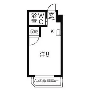 ダイヤモンドハウス【108号室】の間取り